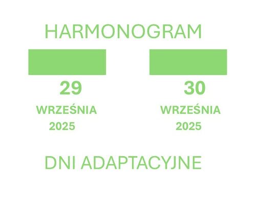 Harmonogram Dni Adaptacyjnych 2025/2026