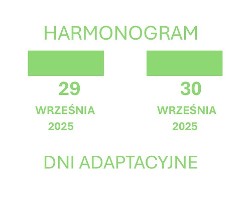 Harmonogram Dni Adaptacyjnych 2025/2026